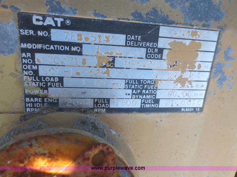 image for item BA9489 Caterpillar 3406B diesel engine