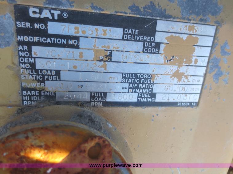 image for item BA9489 Caterpillar 3406B diesel engine