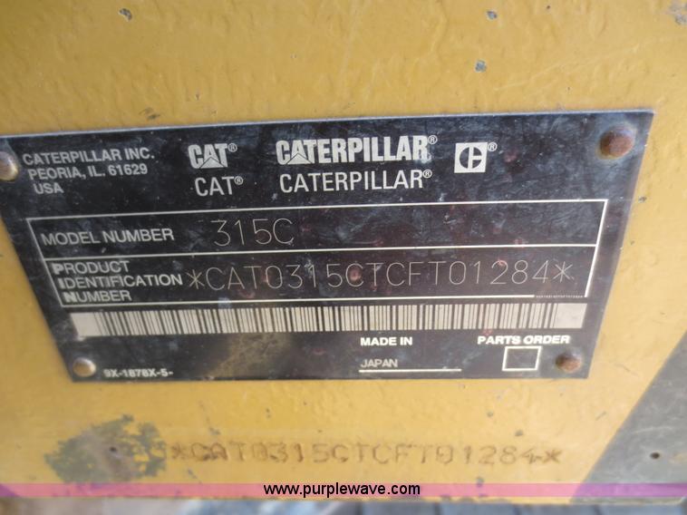 image for item D2209 2002 Caterpillar 315CL excavator