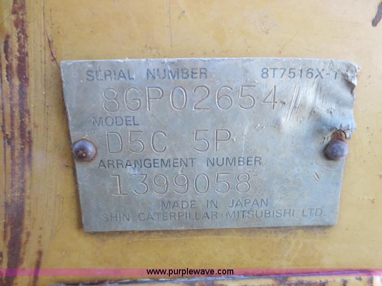 image for item D2210 2001 Caterpillar D5C XL Series III dozer