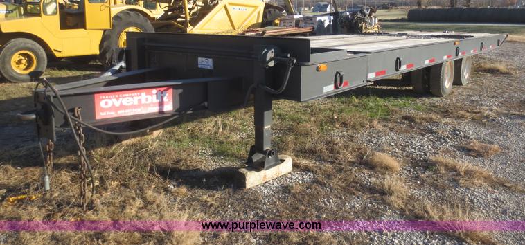 image for item I2160 1998 Overbilt tilt deck equipment trailer