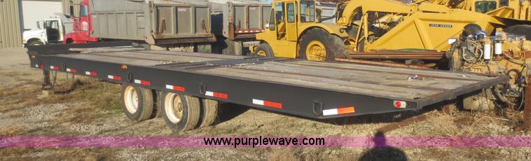 image for item I2160 1998 Overbilt tilt deck equipment trailer