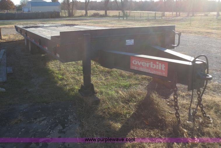 image for item I2160 1998 Overbilt tilt deck equipment trailer