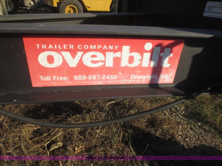 image for item I2160 1998 Overbilt tilt deck equipment trailer