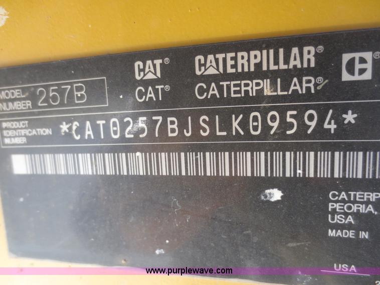 image for item I2162 2010 Caterpillar 257B Series 2 tracked skid steer