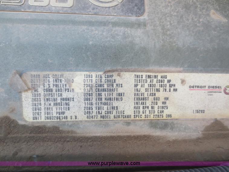 image for item I2168 1996 Freightliner FLD semi truck