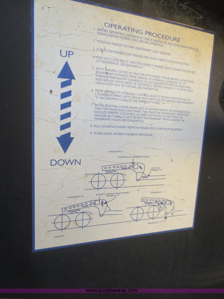 image for item I2169 1999 Fontaine Ram 50 lowboy trailer