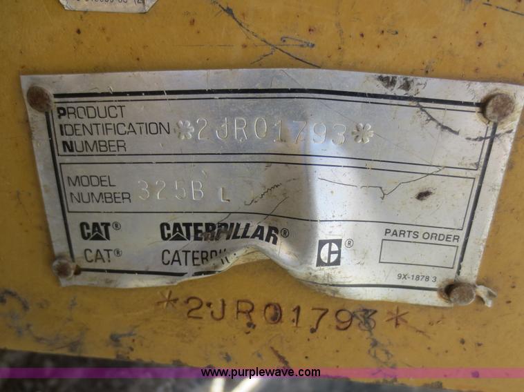 image for item I2171 1998 Caterpillar 325B L excavator