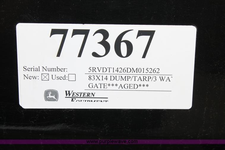 image for item AO9641 2013 Lamar dump trailer
