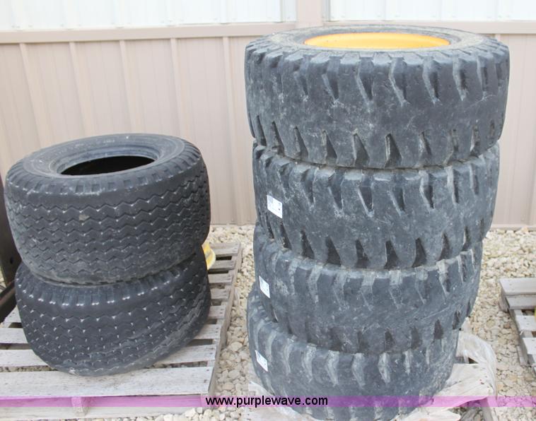 image for item D1307 (4) Michelin 12R16.5 tires and wheels