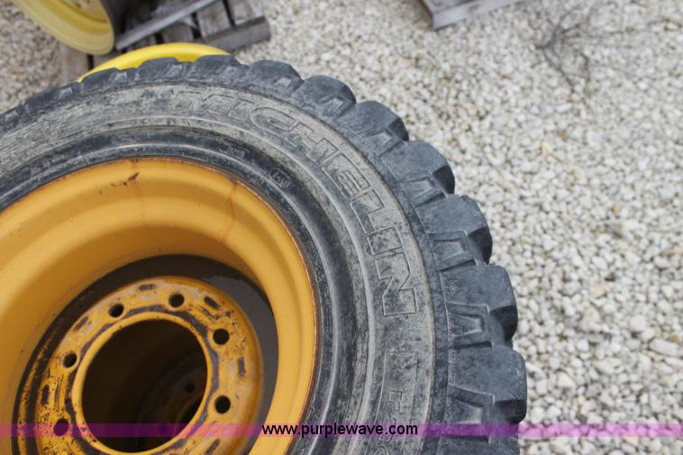 image for item D1307 (4) Michelin 12R16.5 tires and wheels