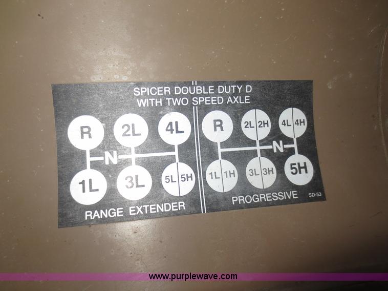 image for item D2236 1986 International S1700 flatbed dump truck