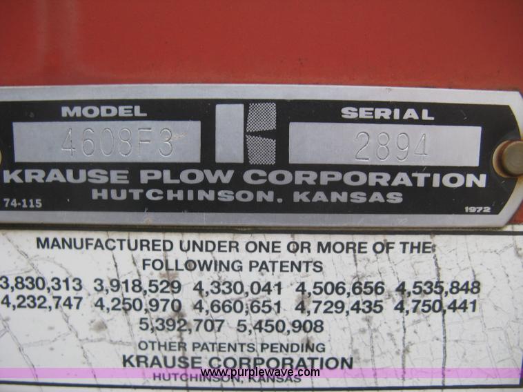 image for item H9285 Krause 4600 row cultivator