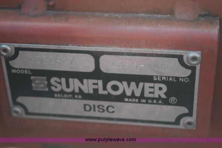 image for item I8562 Sunflower 1232-27 disk