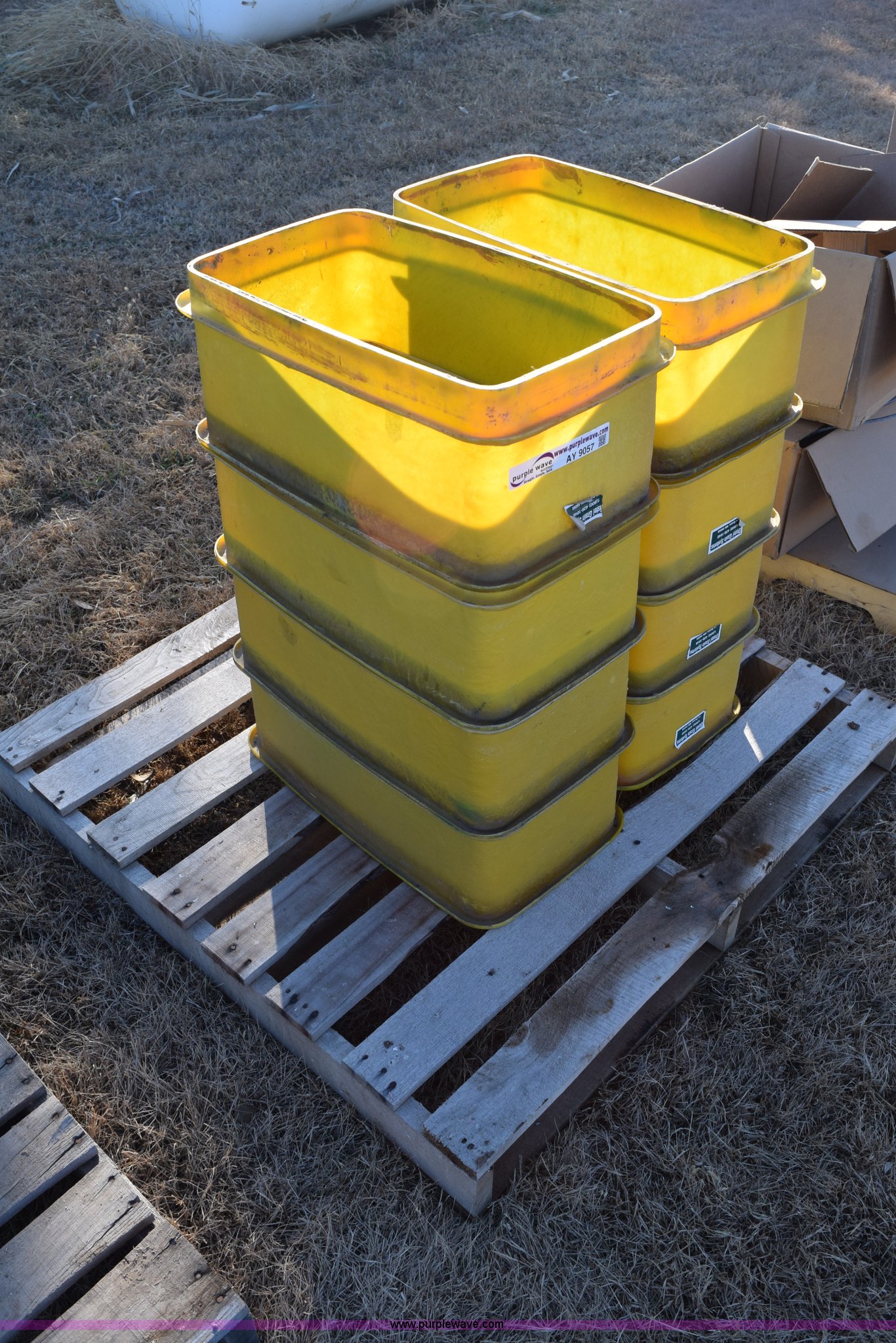 (8) John Deere seed hopper extensions in Lyons, KS Item AY9057 sold