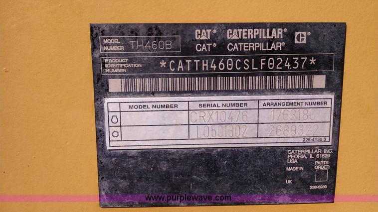 image for item AW9126 2006 Caterpillar TH460B telehandler