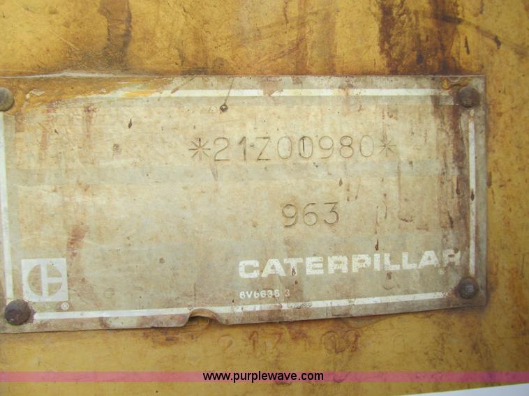 image for item AW9799 1987 Caterpillar 963A track loader