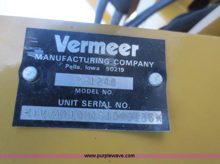 image for item D2223 2006 Vermeer RT1250 rock saw
