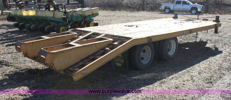 image for item F3391 1992 Belshe flatbed equipment trailer