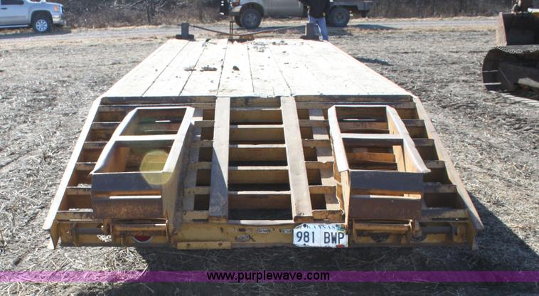 image for item F3391 1992 Belshe flatbed equipment trailer