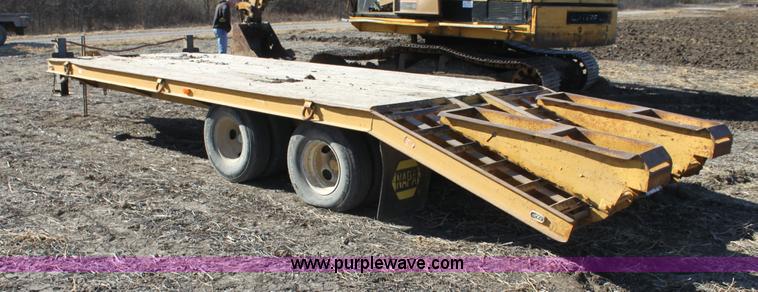 image for item F3391 1992 Belshe flatbed equipment trailer