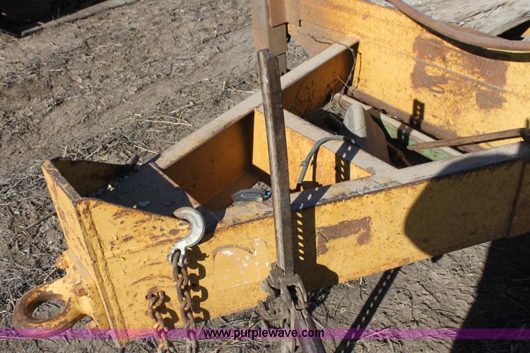 image for item F3391 1992 Belshe flatbed equipment trailer