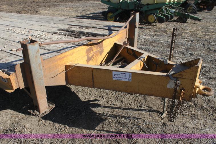 image for item F3391 1992 Belshe flatbed equipment trailer