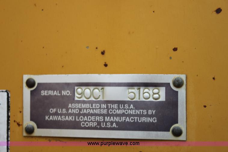 image for item F3400 1994 Kawasaki 90Z III wheel loader