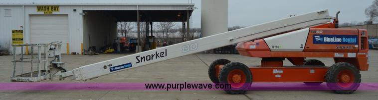 image for item F8916 2007 Snorkel TB80 boom lift
