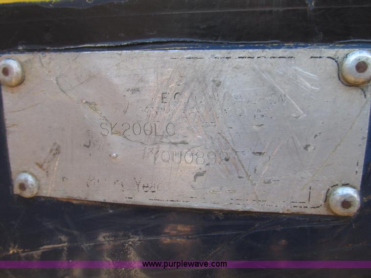 image for item G9858 1992 Kobelco SK200LC Mark III excavator