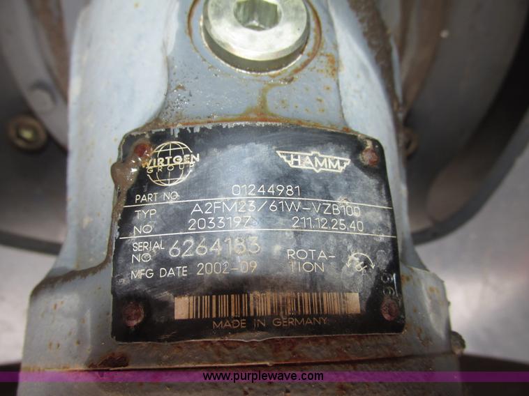 image for item G9879 2004 Hamm 3307P articulated pad foot roller