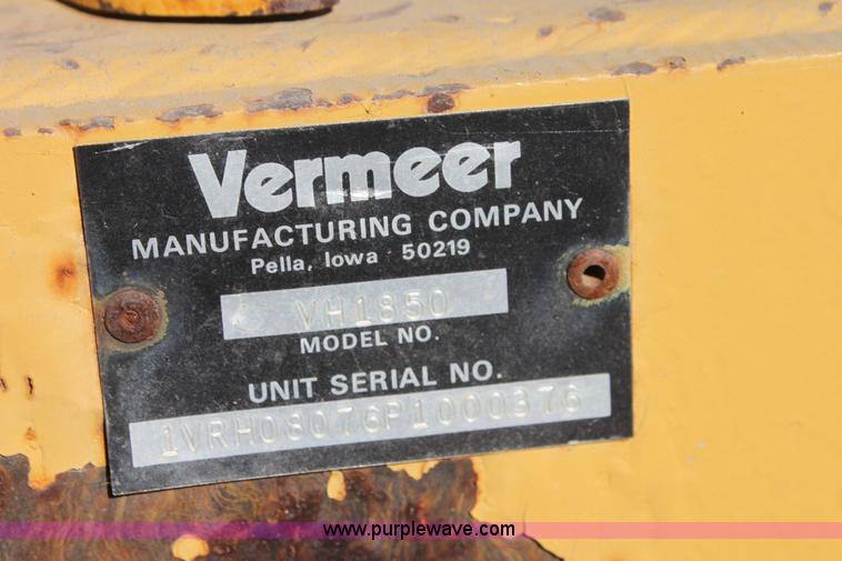 image for item H2011 1993 Vermeer V8050 trencher