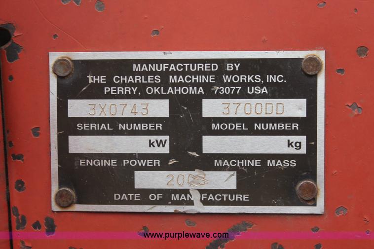 image for item H5994 2003 Ditch Witch 3700 trencher