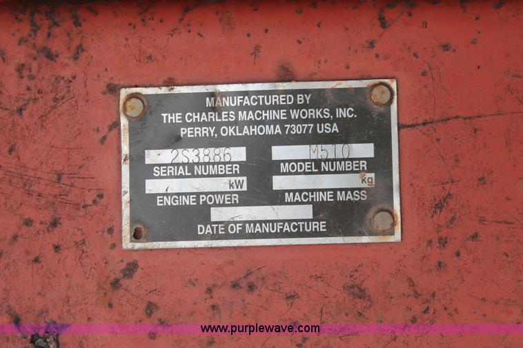 image for item H5995 1999 Ditch Witch 7610 trencher