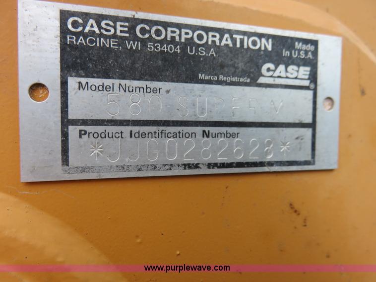 image for item I2483 2002 Case 580 Super M backhoe