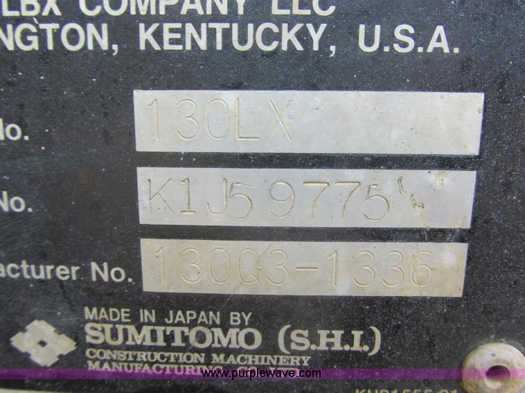 image for item I6698 2005 Link Belt 130LX excavator