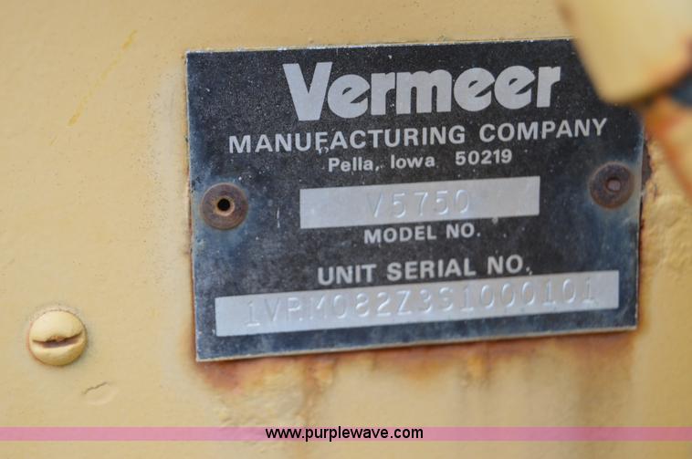 image for item I6925 1995 Vermeer V5750 trencher