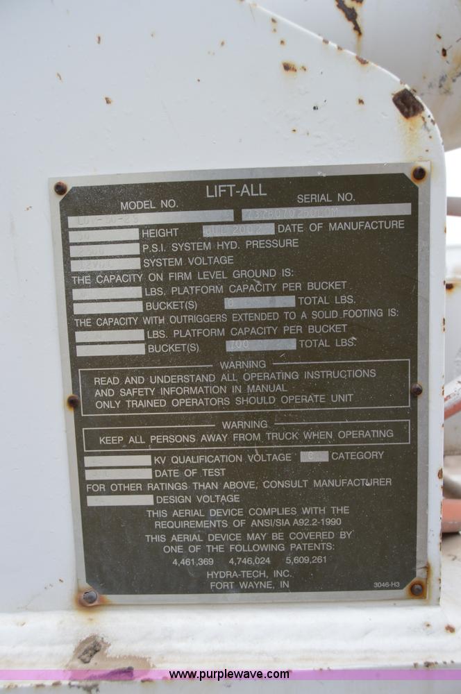 image for item I6933 2002 Liftall LOM-50-2S material handler boom lift