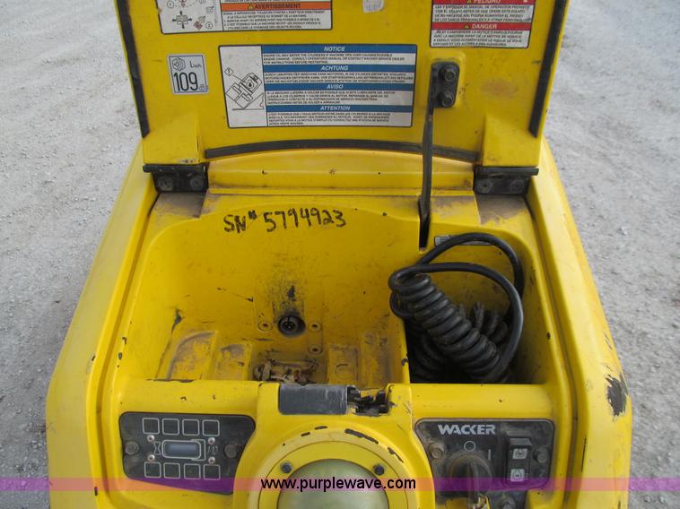 image for item J3346 2008 Wacker RT walk-behind vibratory pad foot compactor