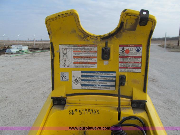 image for item J3346 2008 Wacker RT walk-behind vibratory pad foot compactor