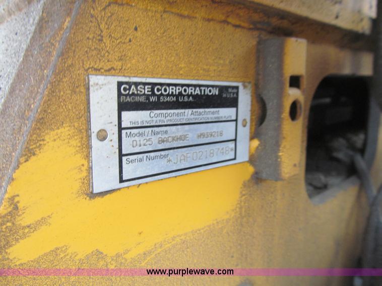 image for item J3347 1999 Case 560 trencher