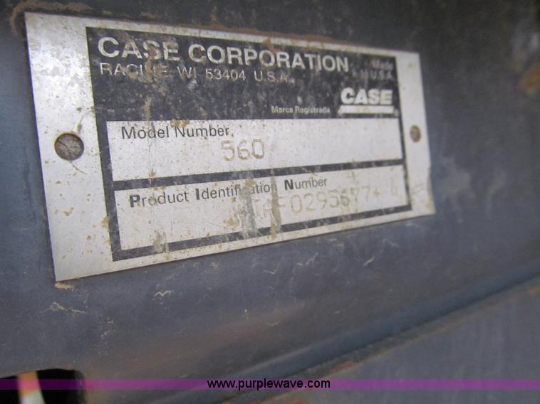 image for item J3347 1999 Case 560 trencher