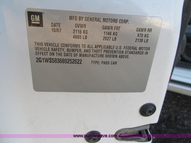 image for item AW9810 2008 Chevrolet Impala Police