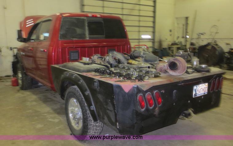 image for item D2240 2010 Dodge Ram 2500 HD Crew Cab flatbed pickup truck