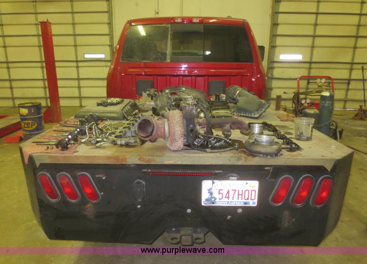 image for item D2240 2010 Dodge Ram 2500 HD Crew Cab flatbed pickup truck