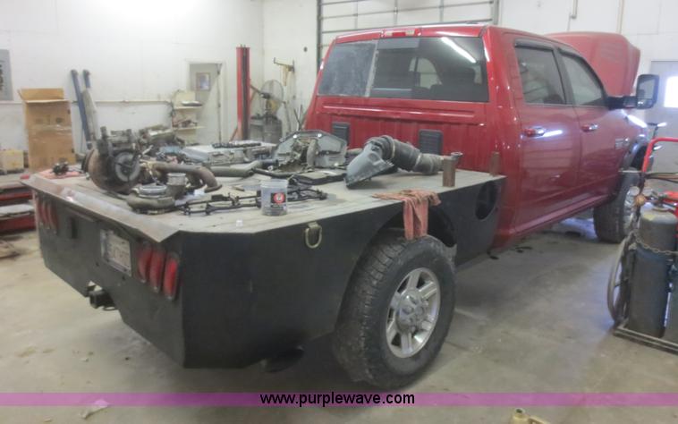 image for item D2240 2010 Dodge Ram 2500 HD Crew Cab flatbed pickup truck