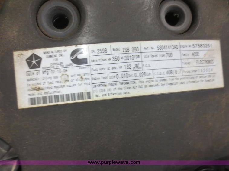 image for item D2240 2010 Dodge Ram 2500 HD Crew Cab flatbed pickup truck