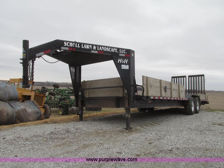 image for item G9863 2012 H&H gooseneck trailer