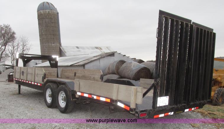 image for item G9863 2012 H&H gooseneck trailer