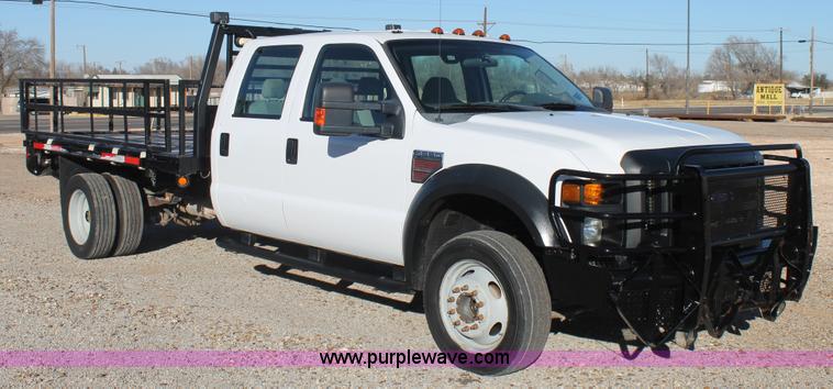 image for item H1681 2008 Ford F550 Crew Cab flatbed truck
